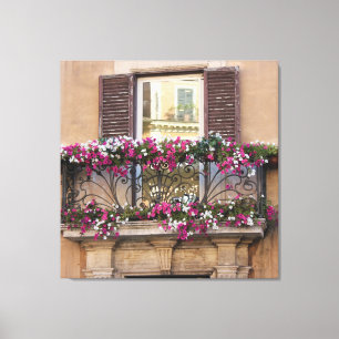 Italian Balcony Canvas Print