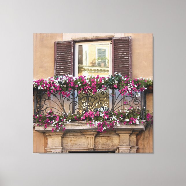 Italian Balcony Canvas Print (Front)