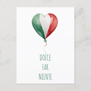 Italian Balloon Dolce Far Niente  Postcard