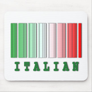 italian barcode design mouse pad