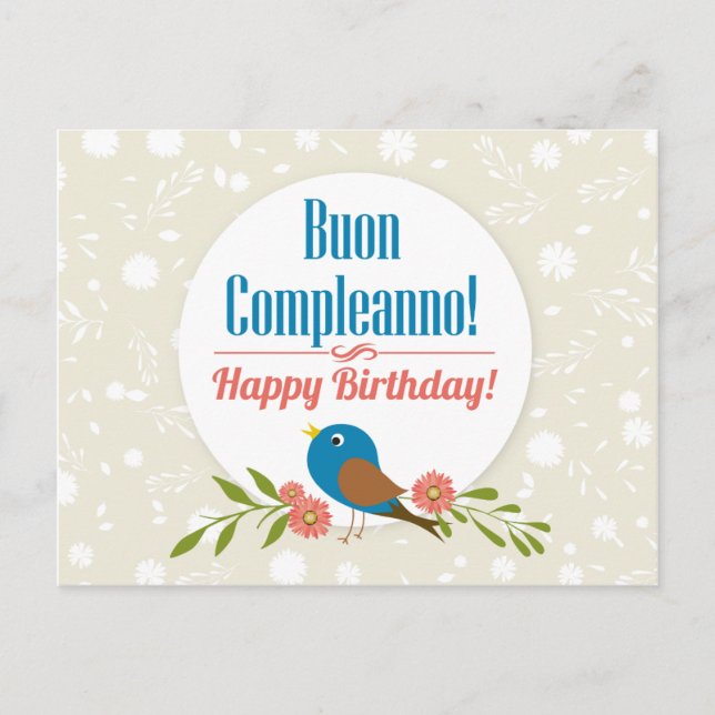 Italian  Birthday card (Front)