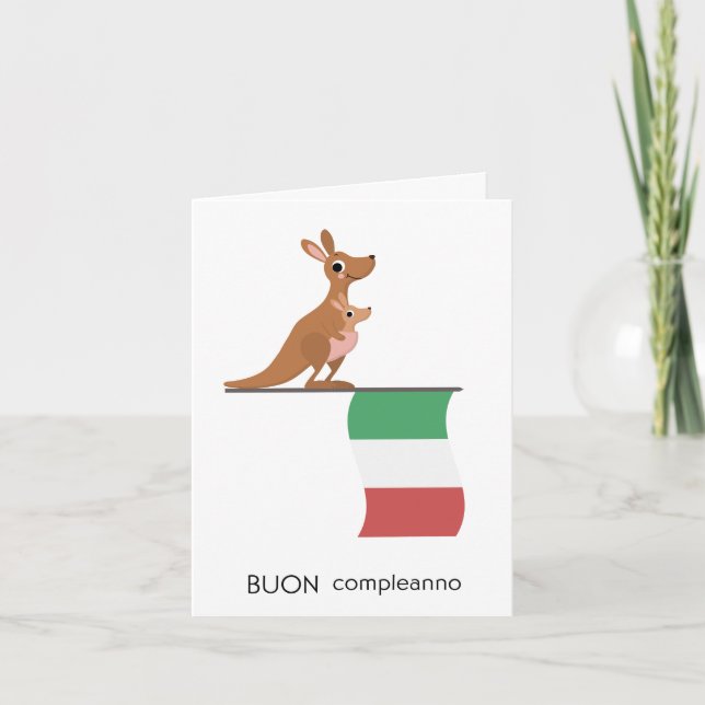 Italian Birthday Card – Buon compleanno (Front)