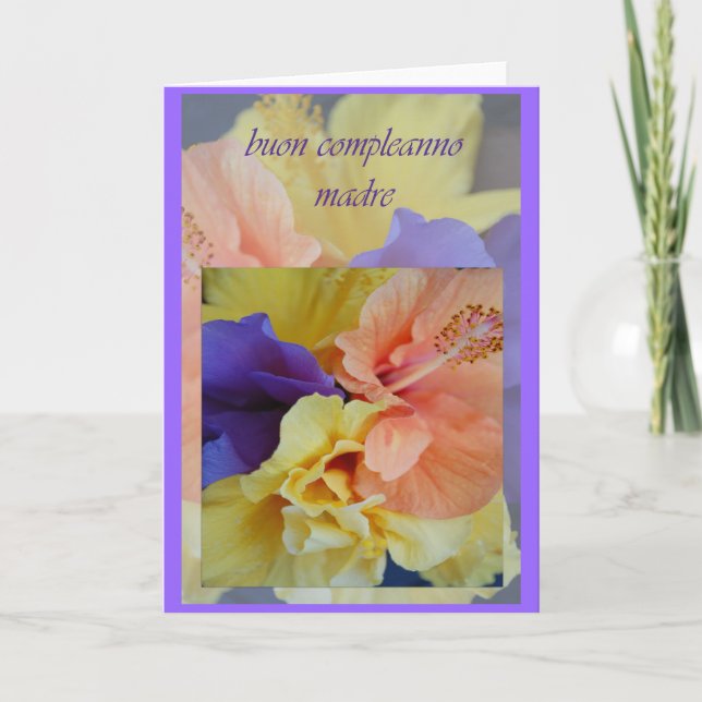 Italian Birthday Card For Mom (Front)
