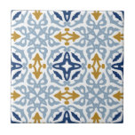 Italian Blue Decorative Vintage Ceramic Tile<br><div class="desc">Can be fully customized to suit your needs.
© Gorjo Designs. Made for you via the Zazzle platform. 

// Need help customizing your design? Got other ideas? Feel free to contact me (Zoe) directly.</div>