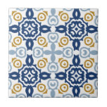 Italian Blue Decorative Vintage Ceramic Tile<br><div class="desc">Can be fully customized to suit your needs.
© Gorjo Designs. Made for you via the Zazzle platform. 

// Need help customizing your design? Got other ideas? Feel free to contact me (Zoe) directly.</div>