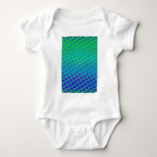 Italian Blue Mermaid Motif Art Print Baby Bodysuit
