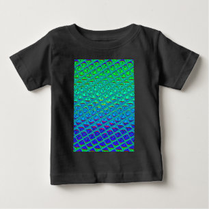 Italian Blue Mermaid Motif Art Print Baby T-Shirt
