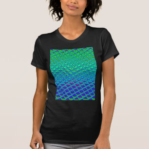 Italian Blue Mermaid Motif Art Print T-Shirt