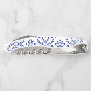 Italian Blue Mosaic Tile Corkscrew