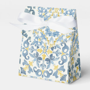 Italian Blue Tile Lemon Favor Box