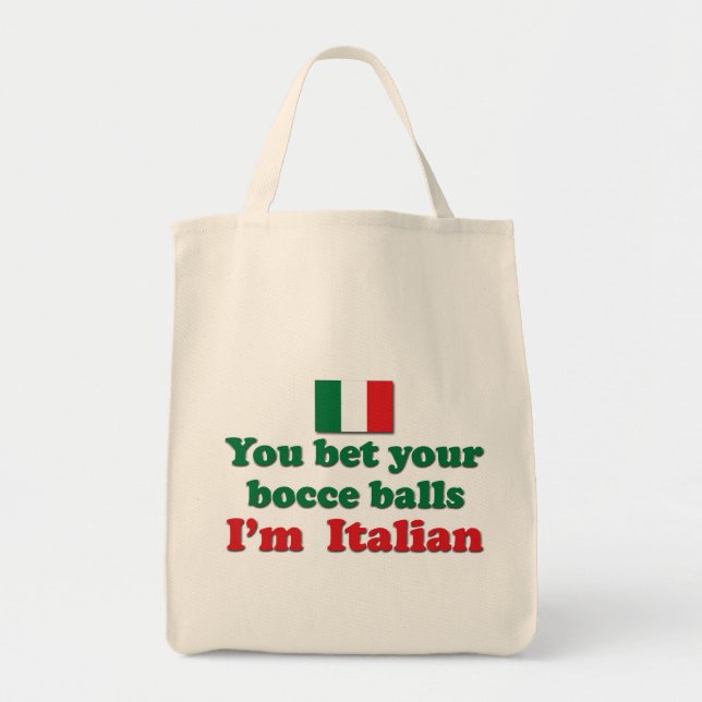 Italian Bocce Balls Tote Bag (Front)