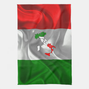 Italian boot kitchen towel