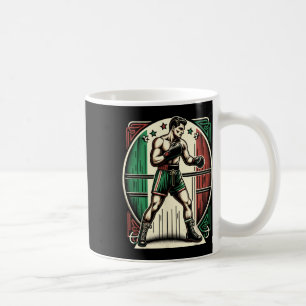 Italian Boxer - Vintage Boxing Flag Italy Coffee Mug