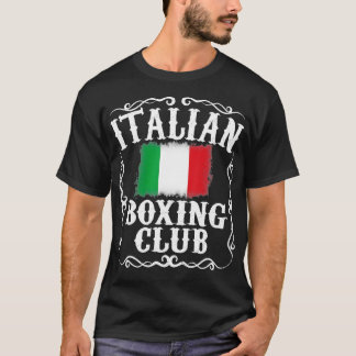 Italian Boxing Club  Vintage Boxer Italy Flag Gift T-Shirt