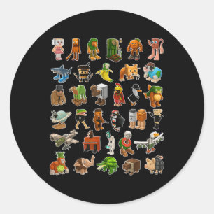 Italian-brainrot Ai Generated Animals Gen Z Men Wo Classic Round Sticker