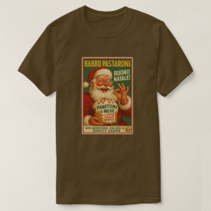 Italian Brainrot Babbo Pastaroni Christmas T-Shirt