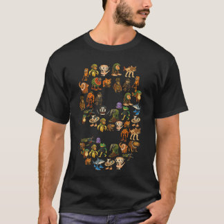 Italian Brainrot Birthday 9 Age Meme 9th Boys Girl T-Shirt