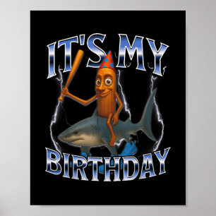 Italian Brainrot Birthday Kids T-shirt.png  Poster