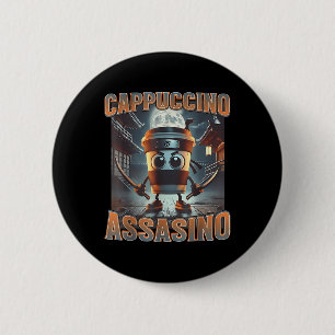 Italian Brainrot Cappuccino Ino  2 Inch Round Button