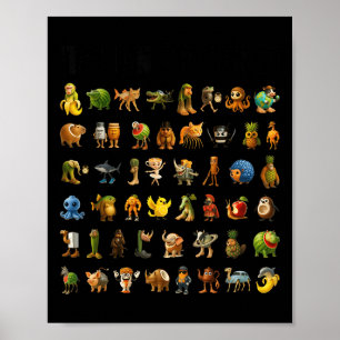 Italian Brainrot Gen-z Meme Funny Brain Rot Christ Poster