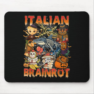 Italian Brainrot Meme Italian Brainrot Halloween C Mouse Pad