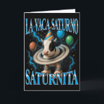 Italian Brainrot Meme La Vaca Saturno Saturnita Bi Card<br><div class="desc">Italian Brainrot Meme La Vaca Saturno Saturnita Birthday</div>