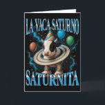 Italian Brainrot Meme La Vaca Saturno Saturnita Bi Card<br><div class="desc">Italian Brainrot Meme La Vaca Saturno Saturnita Birthday</div>