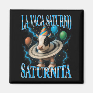 Italian Brainrot Meme La Vaca Saturno Saturnita Bi Magnet