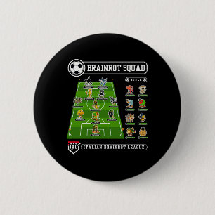 Italian-brainrot Sport Meme Soccer Squad Footll Fu 2 Inch Round Button