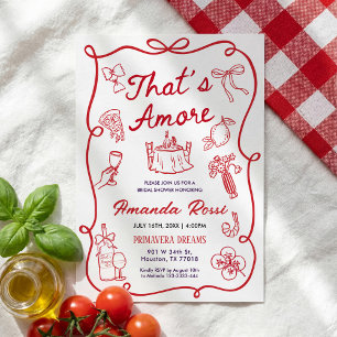 Italian Bridal Shower Invitation, That's Amore  Invitation