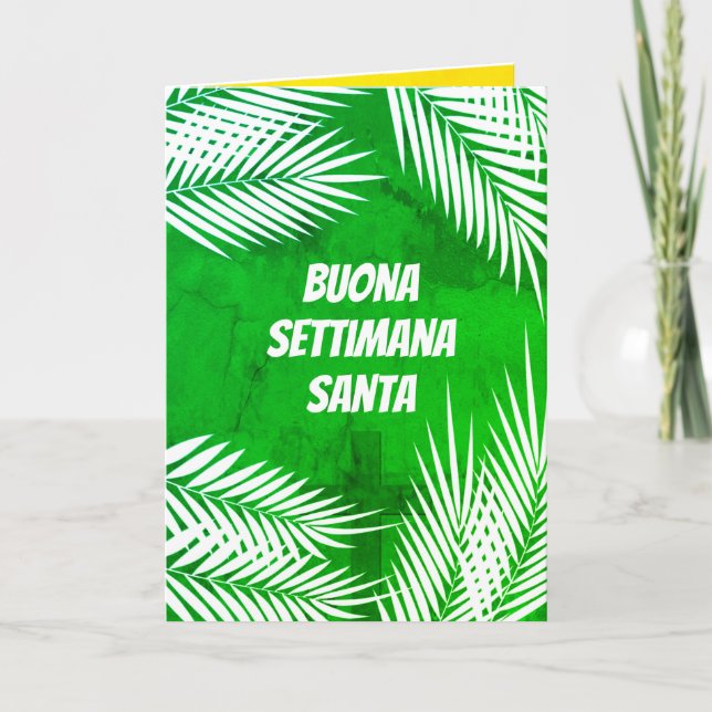 Italian Buona Settimana Santa Holy Week  Card (Front)