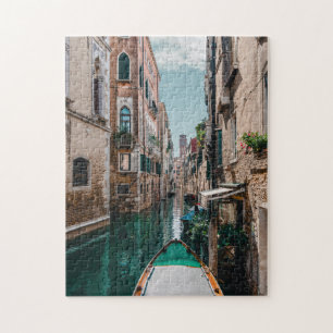 Italian Canal Boat Jigsaw Puzzle