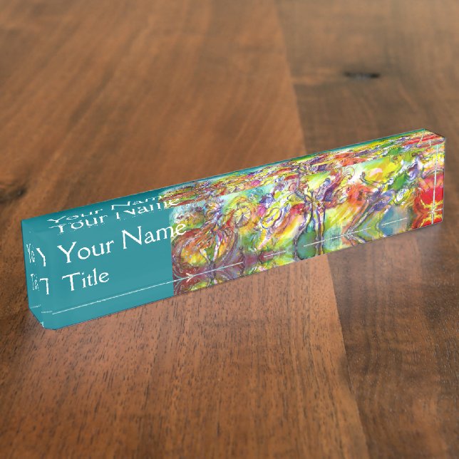 ITALIAN CARNIVAL Dance,Music Event Coordinator Nameplate (Side)
