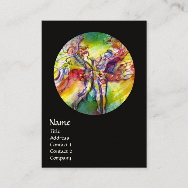 ITALIAN CARNIVAL /Dance ,Music,Theatre Artist Business Card (Front)
