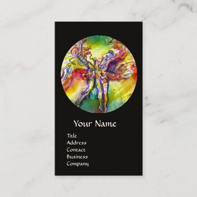 ITALIAN CARNIVAL /Dance ,Music,Theatre Artist Business Card (Front)