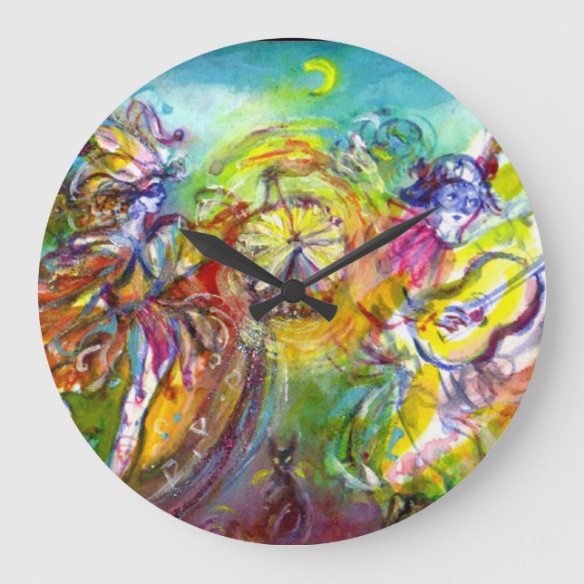 ITALIAN CARNIVAL / Dance,Music,Theatre Large Clock (Front)