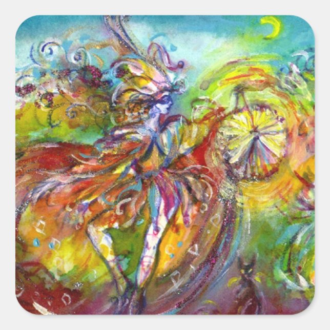 ITALIAN CARNIVAL / Dance,Music,Theatre Square Sticker (Front)