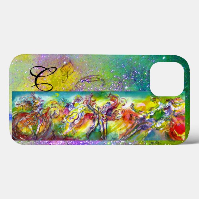 ITALIAN CARNIVAL MONOGRAM/ Dance,Music,Theatre Case-Mate iPhone Case (Back (Horizontal))