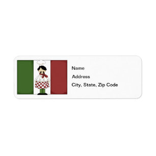 Italian Chef #2 Return Address Label