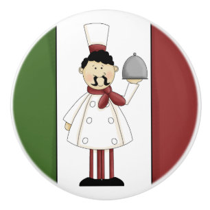 Italian Chef #4 Ceramic Knob