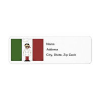 Italian Chef #6 Return Address Label