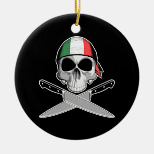 Italian Chef Ceramic Ornament