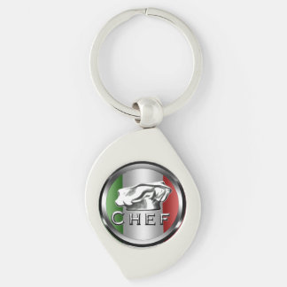 Italian Chef Charm Keychain