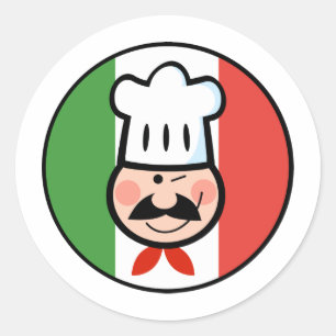 Italian Chef Classic Round Sticker