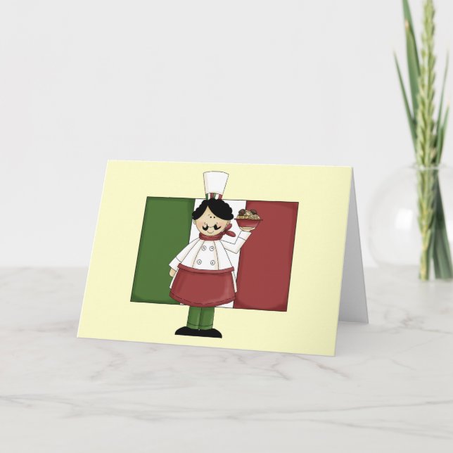 Italian Chef - Customizable Card (Front)