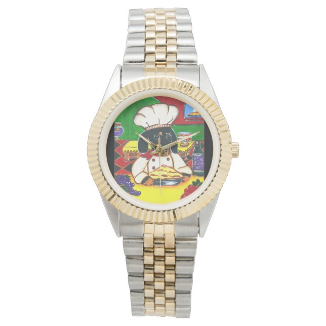 ITALIAN CHEF DACHSHUND WATCH (Front)