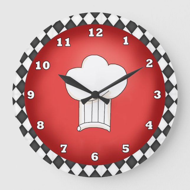 Italian Chef Hat clock (Front)