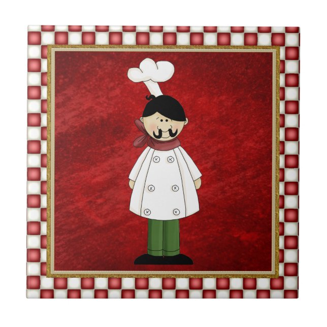 Italian Chef Kitchen tile (Front)