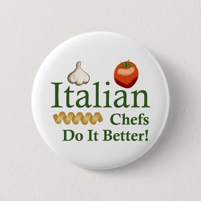 ITALIAN CHEFS 2 INCH ROUND BUTTON (Front)