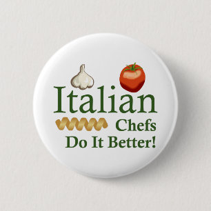 ITALIAN CHEFS 2 INCH ROUND BUTTON